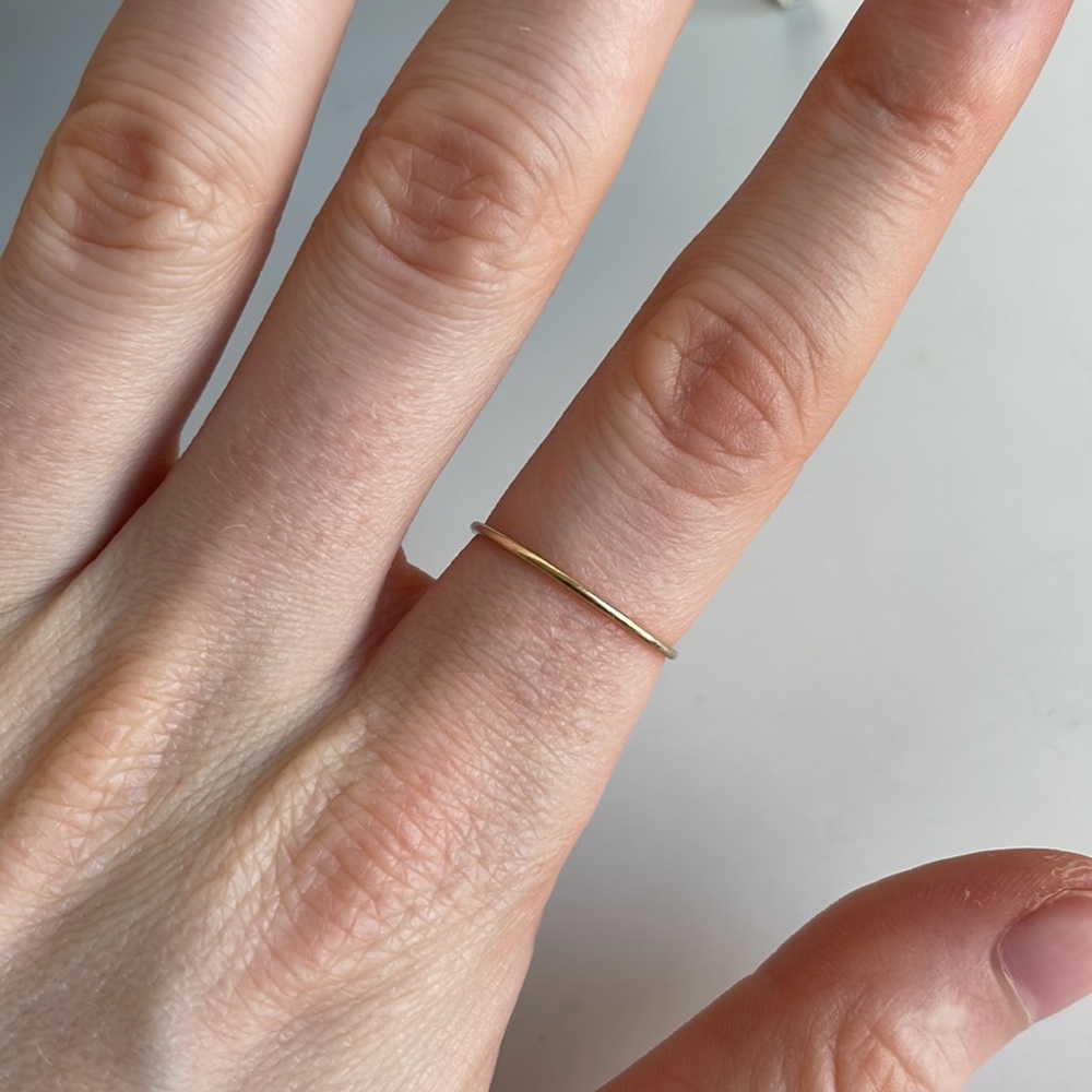Catbird grand mignon ring, 14k yellow gold